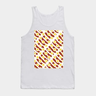 BACON And Eggs White Tank Top